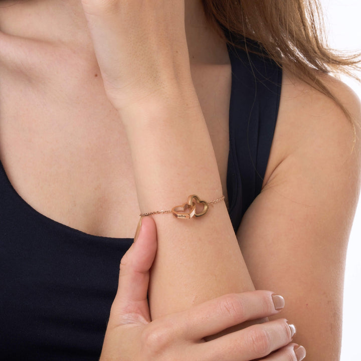 客製化雙心手鍊