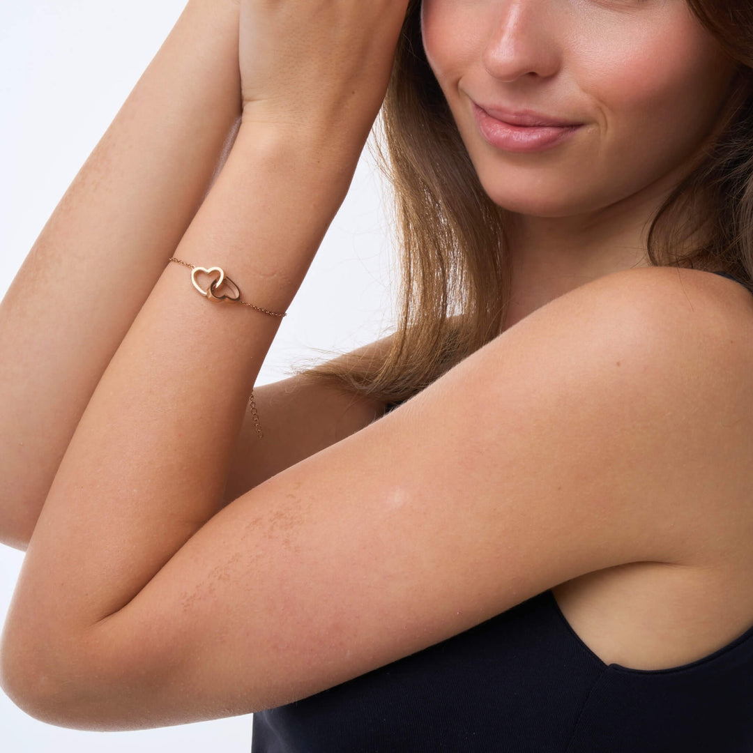 客製化雙心手鍊