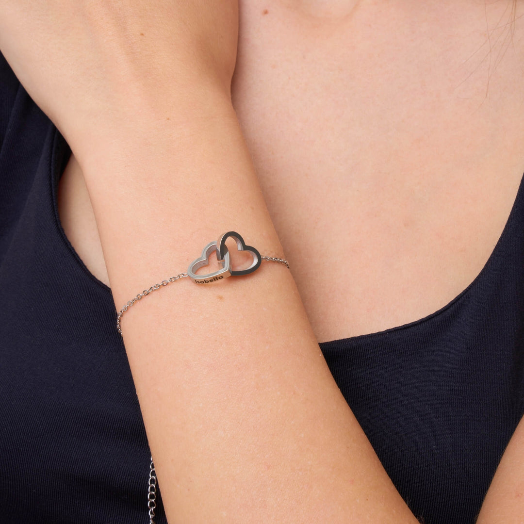 客製化雙心手鍊